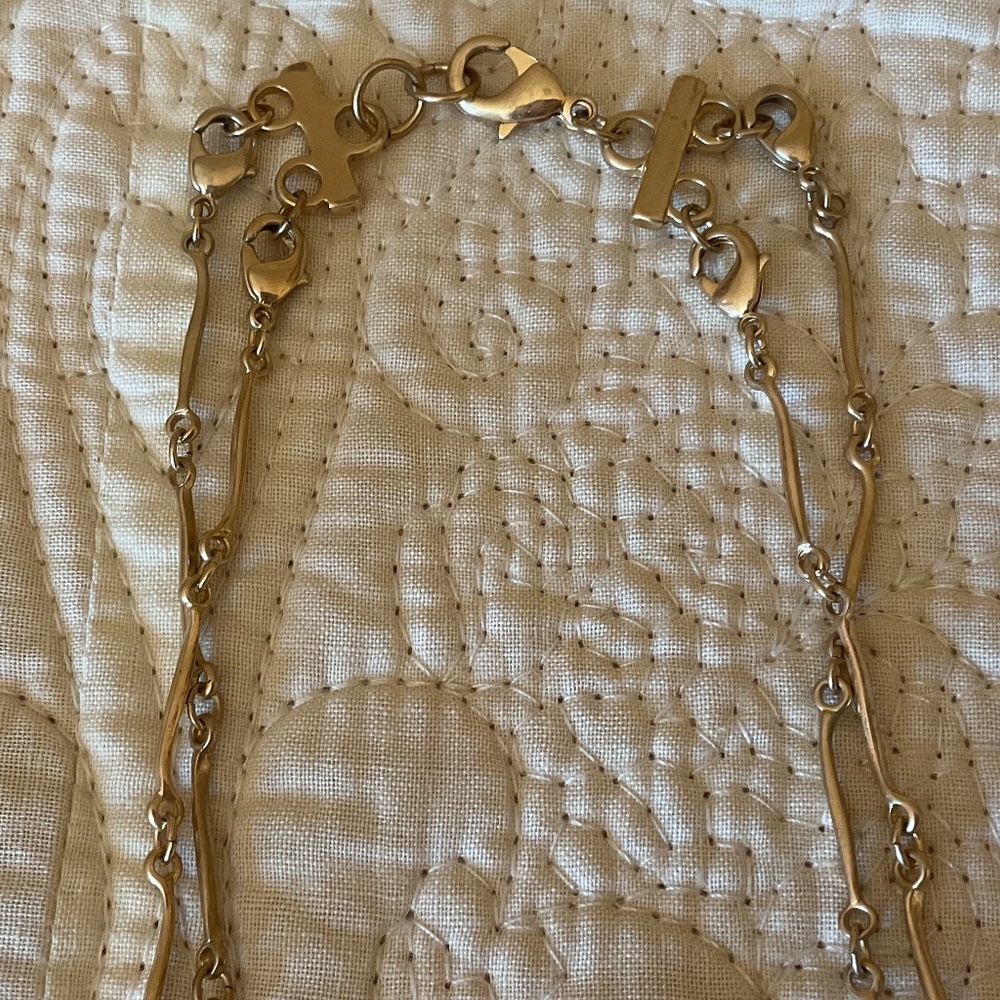 NWT Gold Tone Metal Colorful Charms Double Strand Beautiful Necklace - Picture 6 of 11